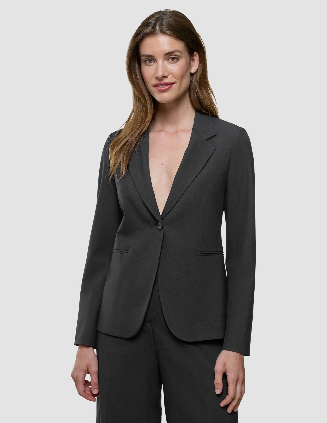 Women Ease Fitted Blazer Black